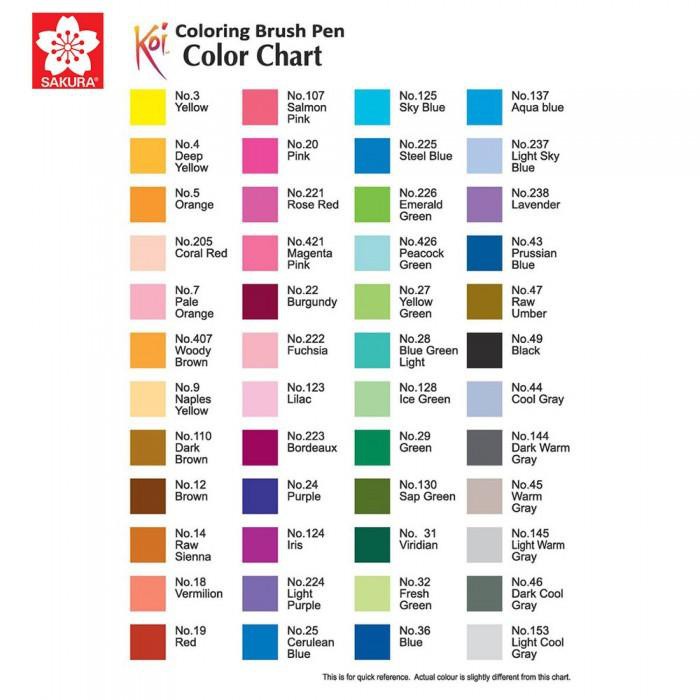 Bút cọ màu nước sakura, KOI COLORING BRUSH