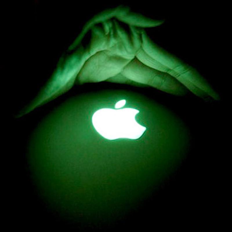 Nhãn dán logo Apple dạ quang trang trí Ipod/ipad/Iphone 6s/5s