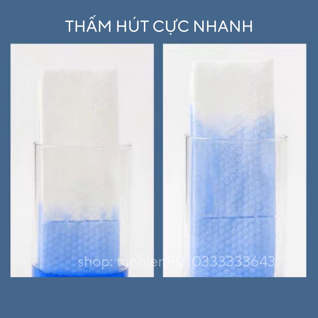 Khăn Lau Mặt Khô ULI Cotton Towel, Khăn Tẩy Trang Dùng Ướt Và Khô Mềm Mịn Cho Da (Nội Địa Trung)