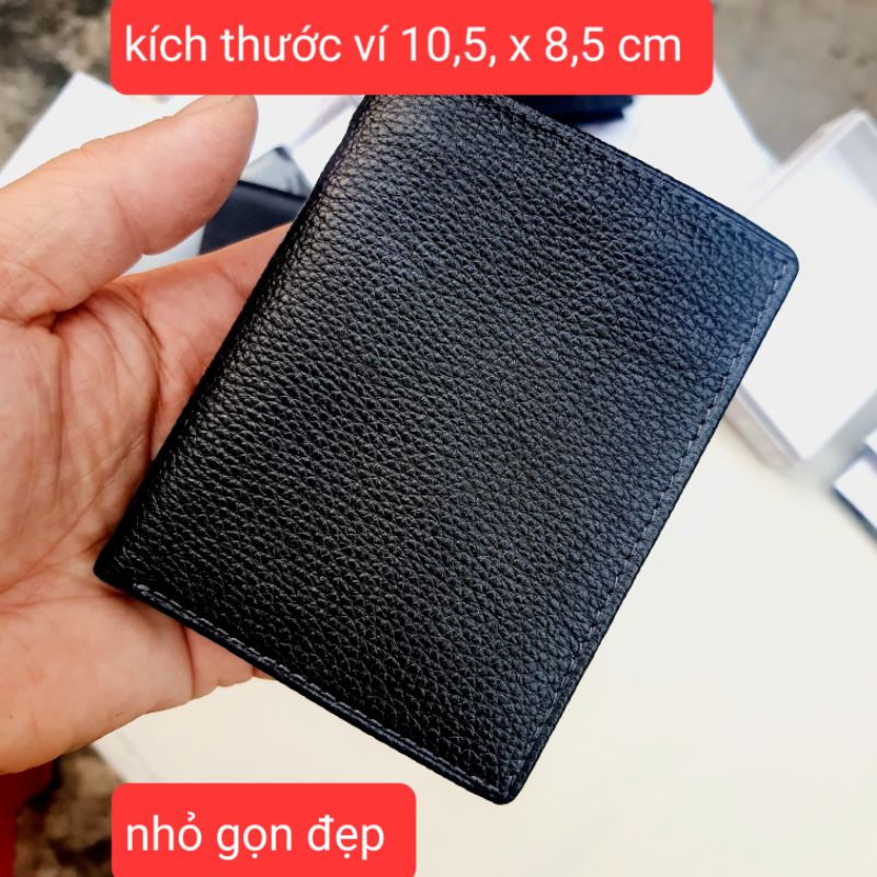 ví nam nhỏ gọn đựng tiền thẻ bóp da bò thời trang cao cấp trẻ trung sành điệu