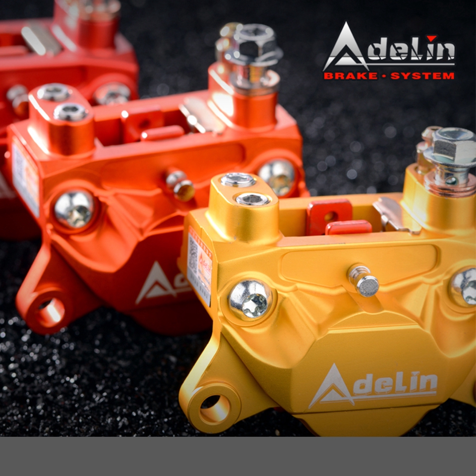 Adelin cnc adl-10 xe máy 32mm x 2 piston bộ kẹp phanh sau bơm 84mm gắn cho bws rs100 gtr m3