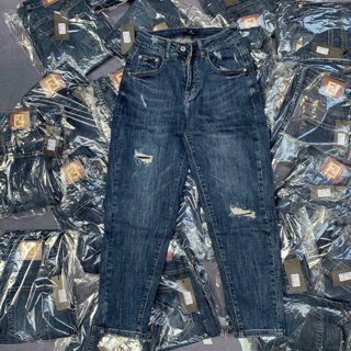 Quần jeans baggy xanh