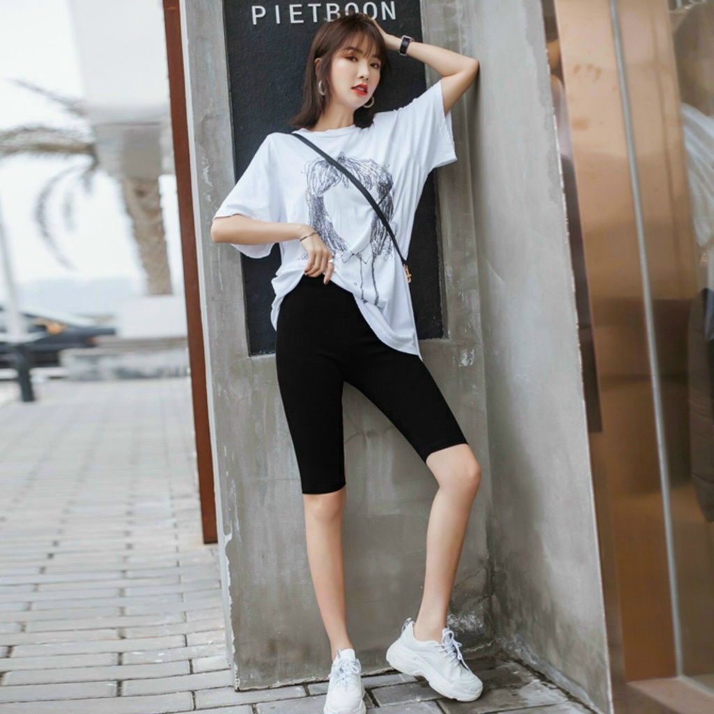 Quần legging lửng quần ngố nữ ôm tôn dáng hàng đẹp giá rẽ hot hit kiểu dáng hàn quốc mặc nhà tập gym đều được