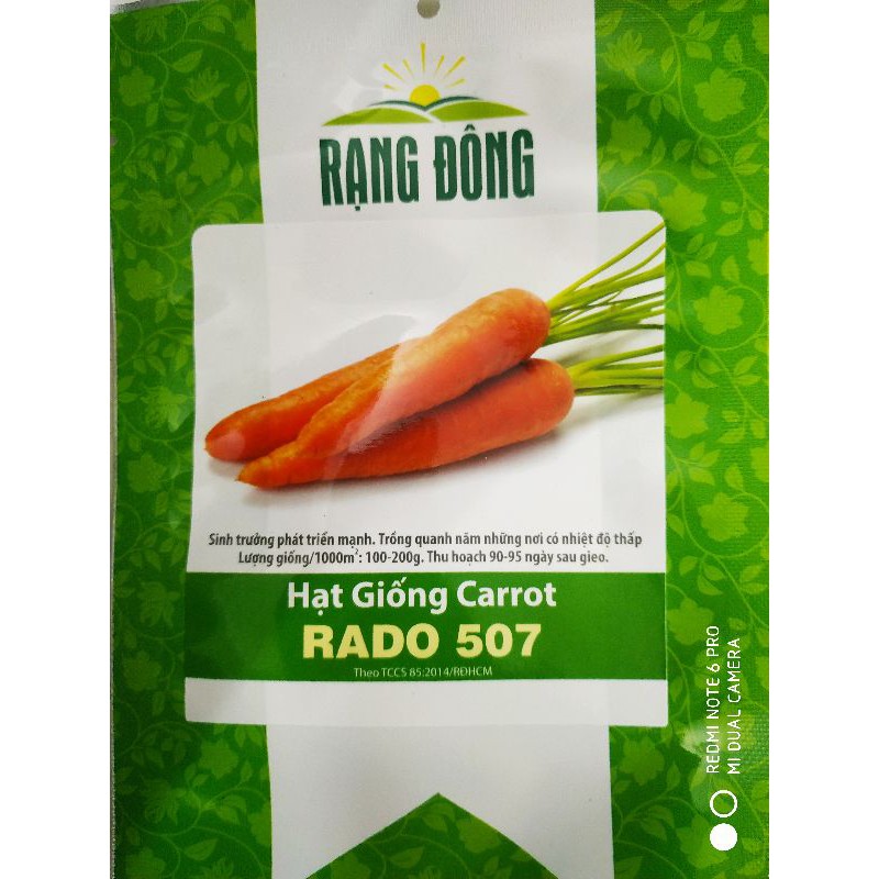 Hạt giống Cà rốt gói 5gr❤️FREESHIP XTRA❤️