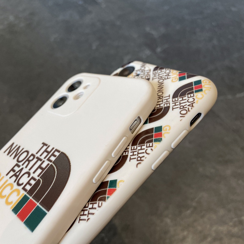 Ốp iphone cạnh vuông The nnorth face gu/cci cho 11/11pro/11promax/12 pro max/13 pro max/x/xr/xsmax/6/7/8/plus/splus-e241