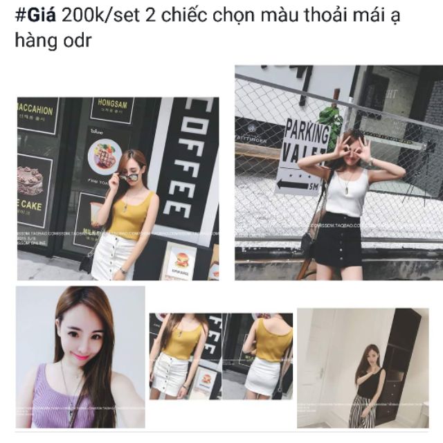 Áo ba lỗ nữ