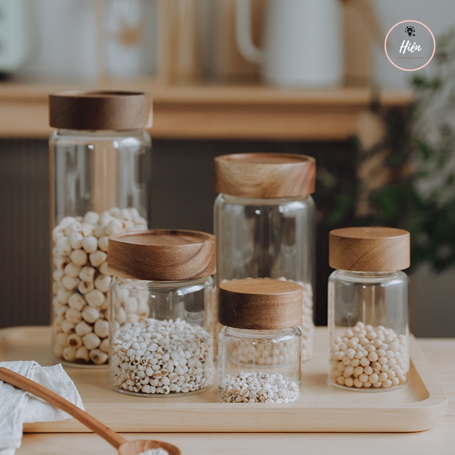 Hũ/Lọ thuỷ tinh cao cấp đựng gia vị, đồ khô tiện lợi (nắp vặn siêu kín)