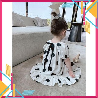 Váy chấm bi đuôi cá cho bé (ảnh thật)