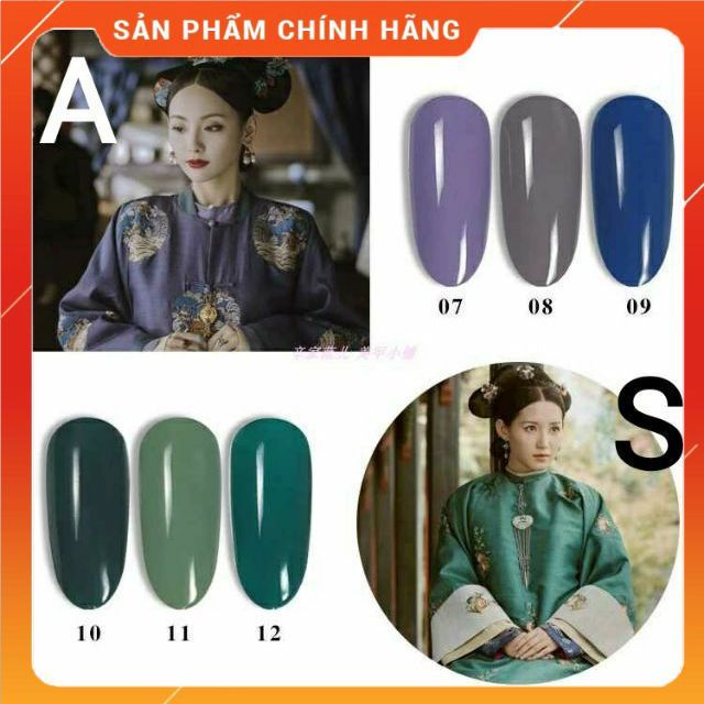 Sơn Gel AS bảng màu 07-12 Thiên Di Nail