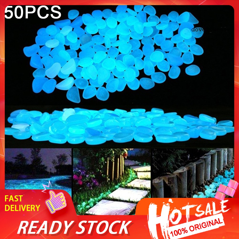 50 Viên Đá Phát Sáng Cho Trang Trí