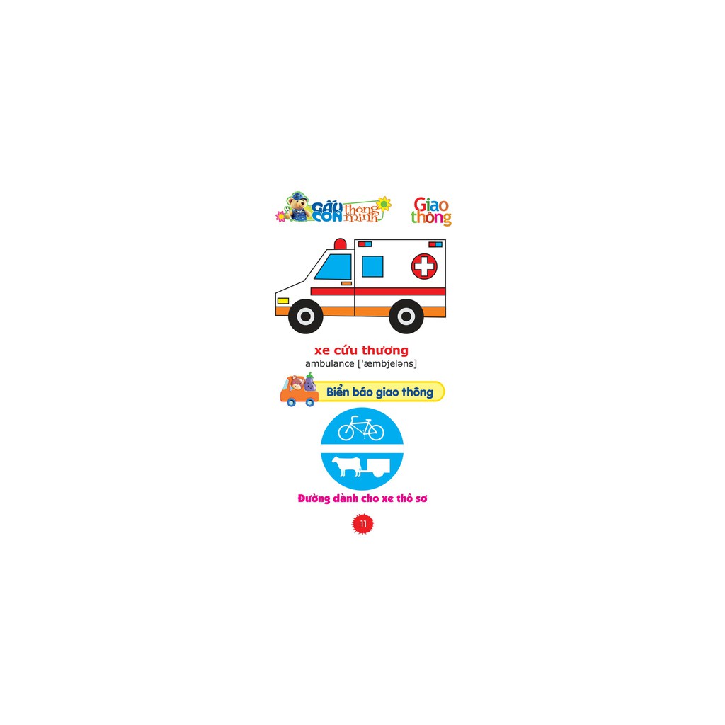 Sách: Gấu Con Thông Minh - Dành Cho Tuổi Mầm Non - Giao Thông