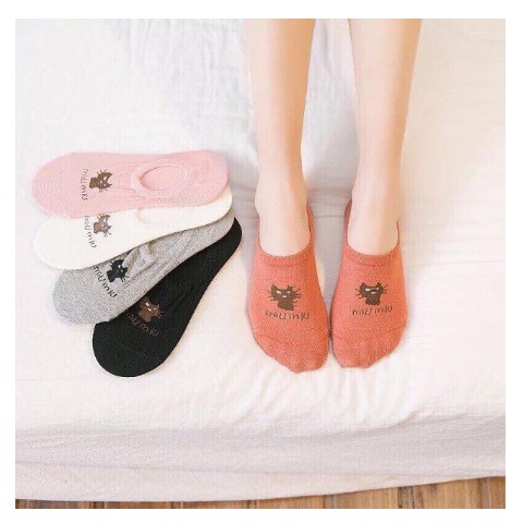 SET 3 ĐÔI TẤT HÀI HÌNH MÈO CHO NỮ NHIỀU MÀU