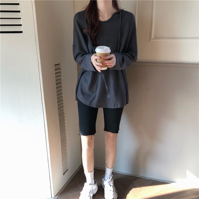 Áo Hoodies Tay Dài Phong Cách Hong Kong Thời Trang Mùa Thu Mới