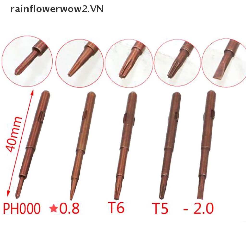 Tua Vít Lưỡi mini Kèm Đầu Thay Thế Chống Trượt Dùng Sửa Chữa