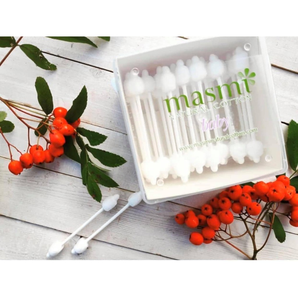 Bông ngoáy tai hữu cơ cho bé Masmi