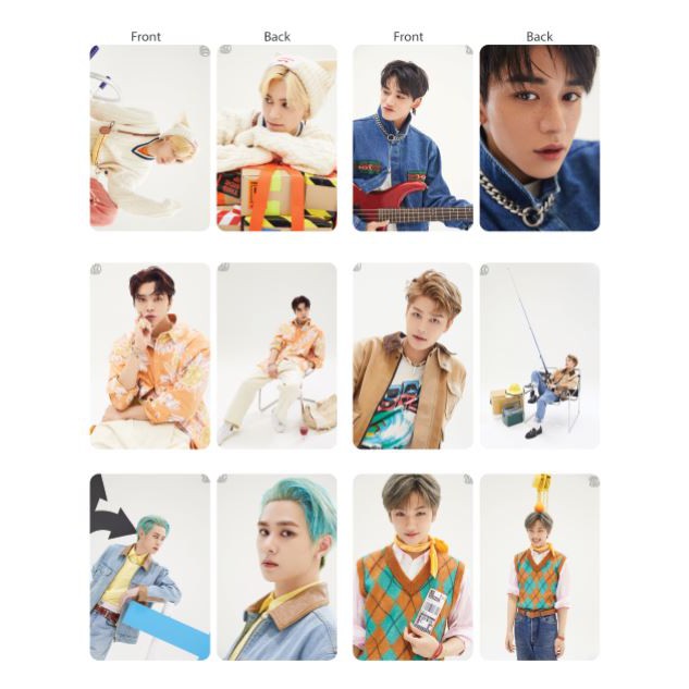 Set 24 thẻ card nhựa NCT RESONANCE Pt.2 Departure Ver in 2 mặt bo góc