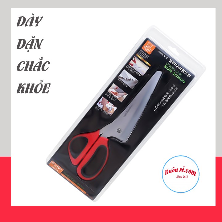 Kéo Cắt Gà Hàn Quốc Cao Cấp -Kéo Kèm Dao Cắt Đồ Đông Lạnh Thông Minh br00347