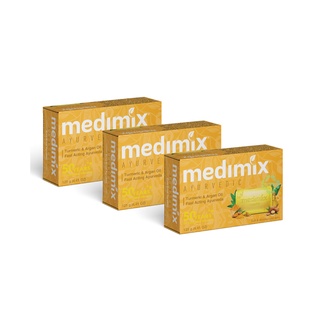  Set 3 Xà Phòng Medimix Nghệ & Dầu Argan 125g bánh 
