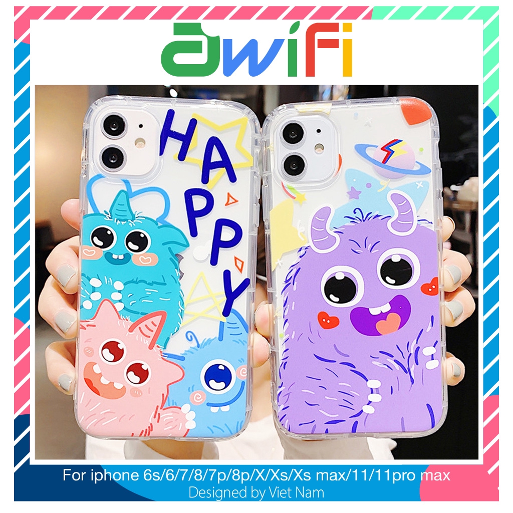 Ốp lưng iphone nhà quái vật trong 5/5s/6/6plus/6s/6splus/7/7plus/8/8plus/x/xr/xs/11/12/pro/max/plus/promax - Awifi