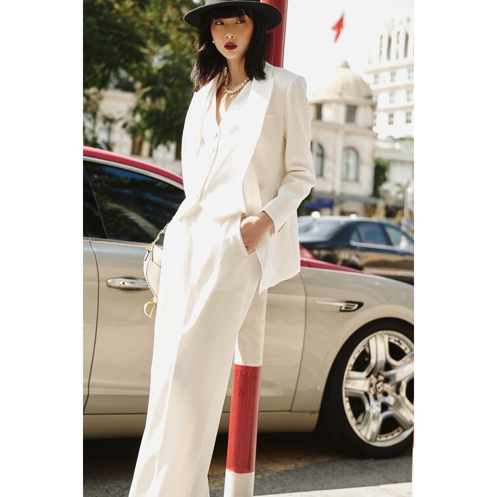 Set áo blazer, gile và quần suông nữ HUONG BOUTIQUE HBVEST160