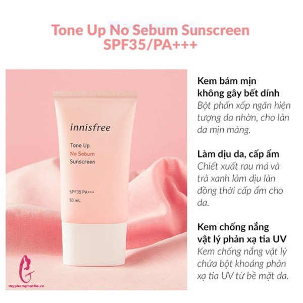 Kem chống nắng innisfree lâu trôi làm sáng da - Tinh chất dưỡng ẩm innisfree 80ml - Dầu Tẩy Trang Táo 150ml