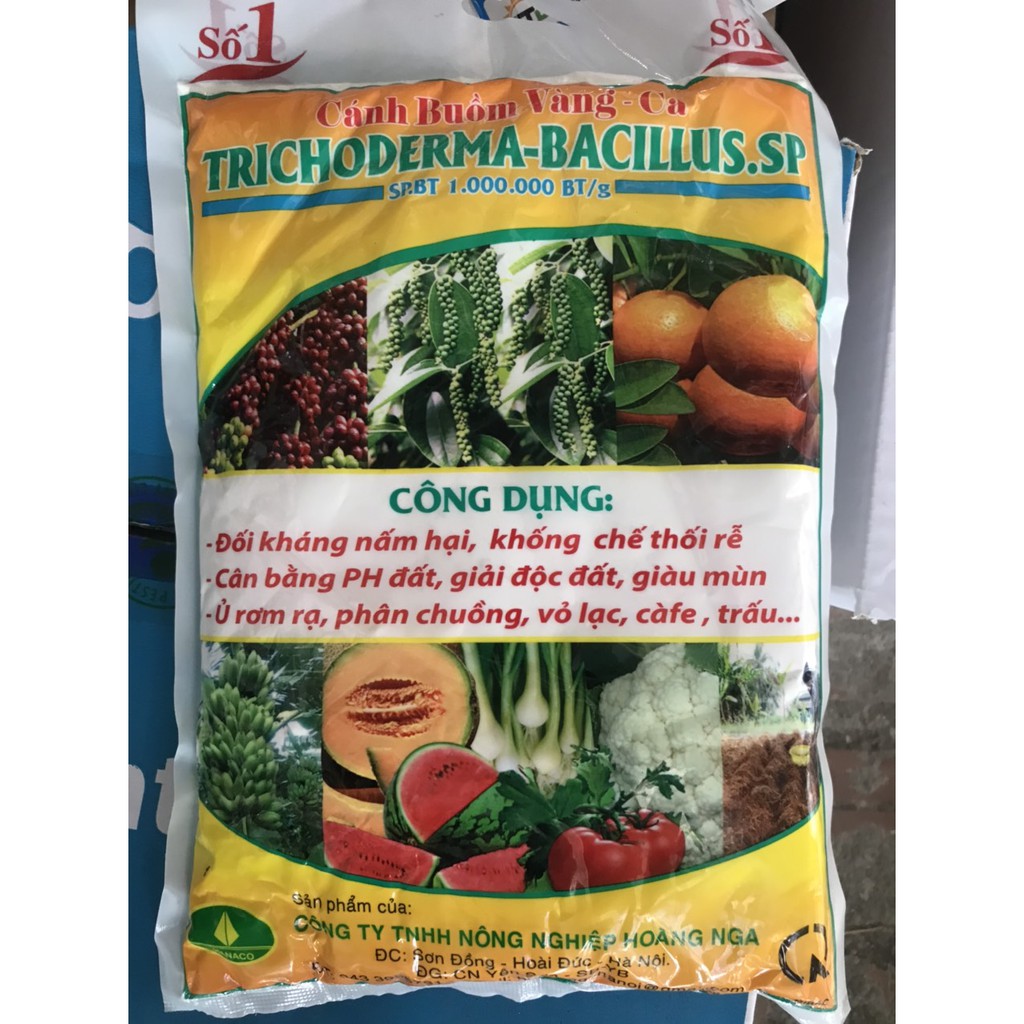 Nấm đối kháng Trichoderma-Bacillus - Gói 1kg