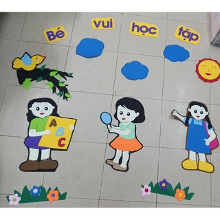 Góc nỉ mầm non - Bé vui học tập
