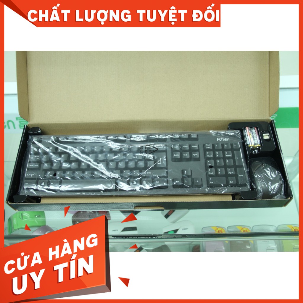 Bộ Phím Chuột Không Dây Fuhlen A120G - Bảo Hành Chính Hãng 24 Tháng