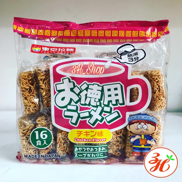 Mì tẩm gia vị Tokyo lốc 16 gói date T3/24 Nhật Bản