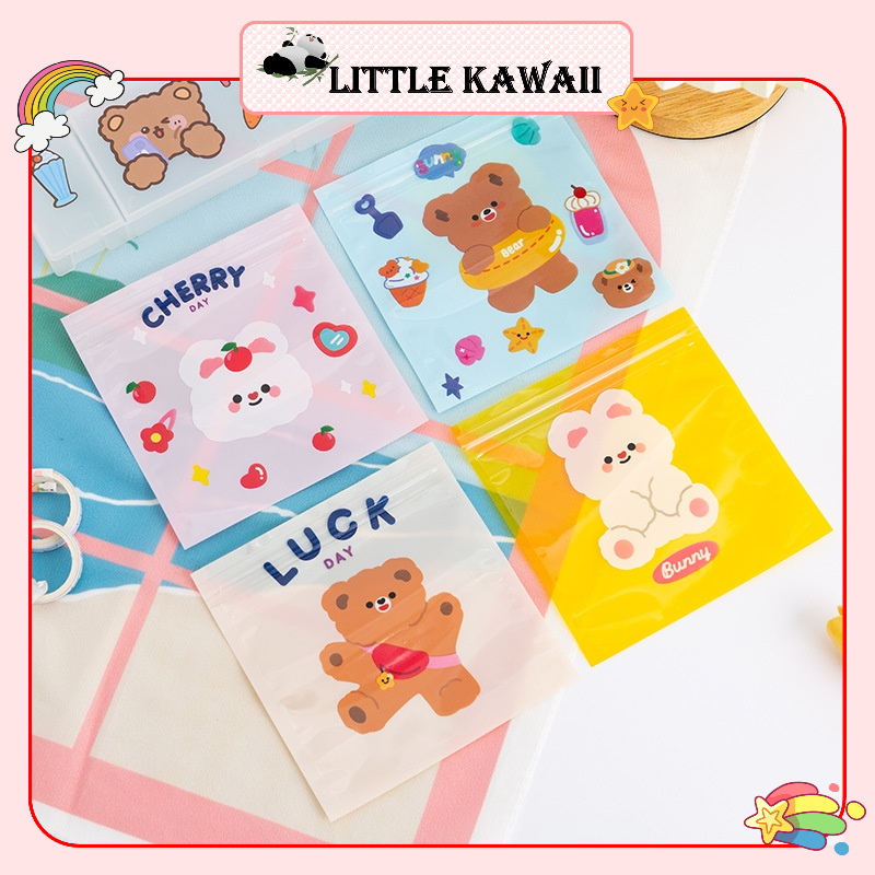 Túi zip đựng quà, bánh kẹo, đồ nhỏ mini, sticker, kẹp tóc dễ thương