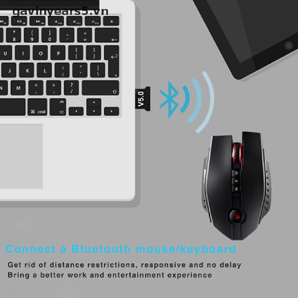 Usb Bluetooth 5.0 nhận tín hiệu không dây cho máy tính