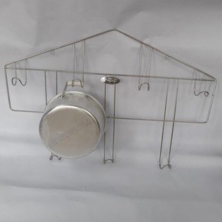 Giá inox treo nồi  58 cm - Gia dụng Dũng Hà