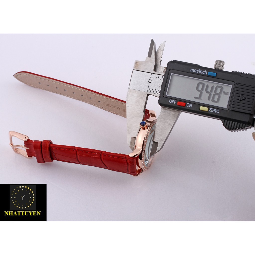 [ xả kho ] ĐỒNG HỒ NỮ WWOOR 8807 DÂY DA VIỀN ĐÁ SANG TRỌNG