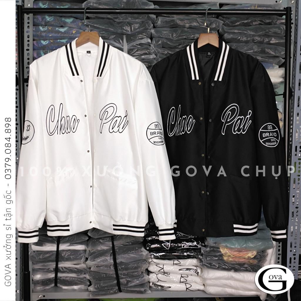 Áo Khoác Bomber Dù CHAOPAI Cao Cấp Form Rộng Nam Nữ Ulzzang Unisex Thời Trang GOVA
