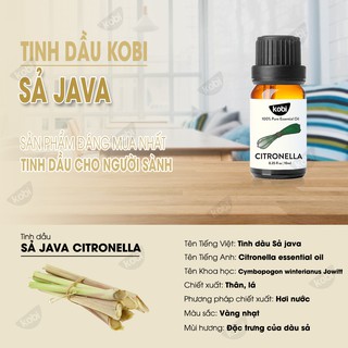 Tinh dầu Sả Java Kobi giúp khử mùi, thơm phòng, xua đuổi côn trùng hiệu quả - 50ml #1
