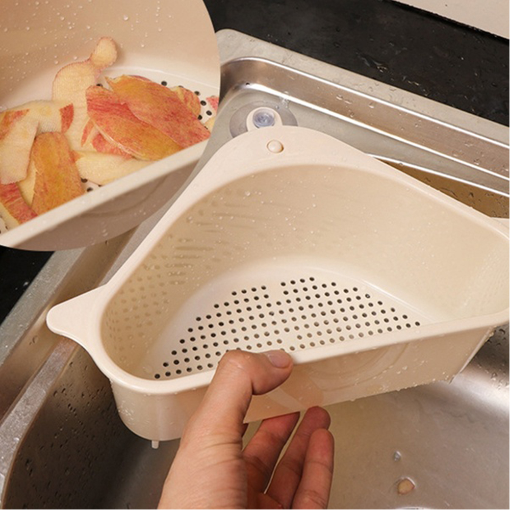 Giá đựng mút rửa chén/ đồ dùng hình tam giác đa năng