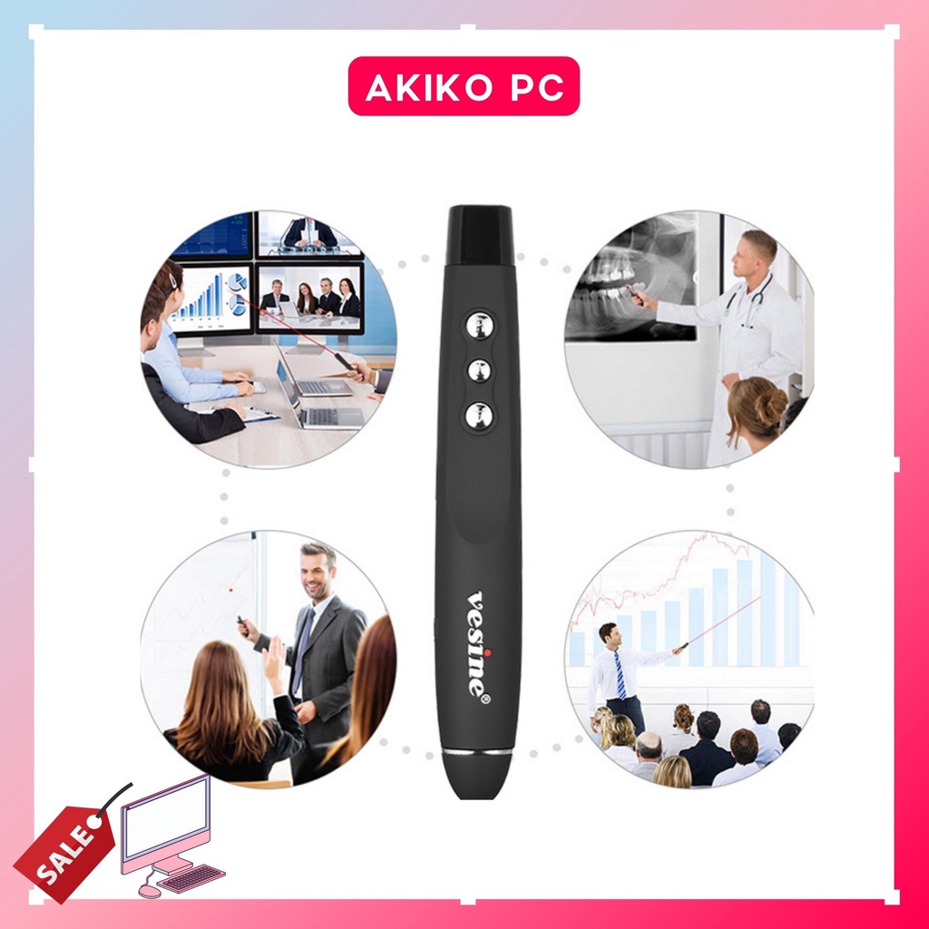 Bút trình chiếu slide Vesine Arigato VP101 Logitech R400 mới 100% bảo hành nhanh gọn tại AKIKO AKVP01