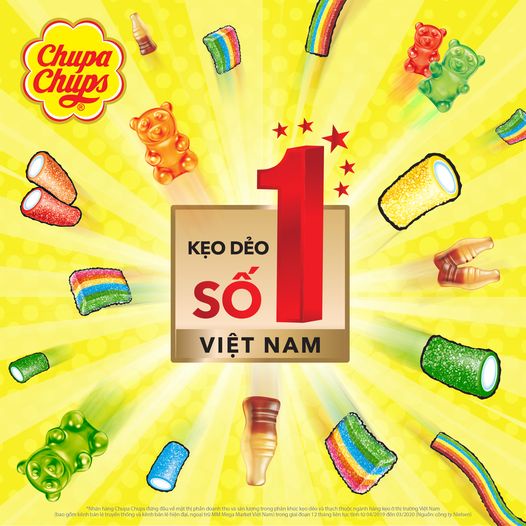 Kẹo dẻo Chupa Chups Crawlers Mini hương trái cây hỗn hợp gói 24g