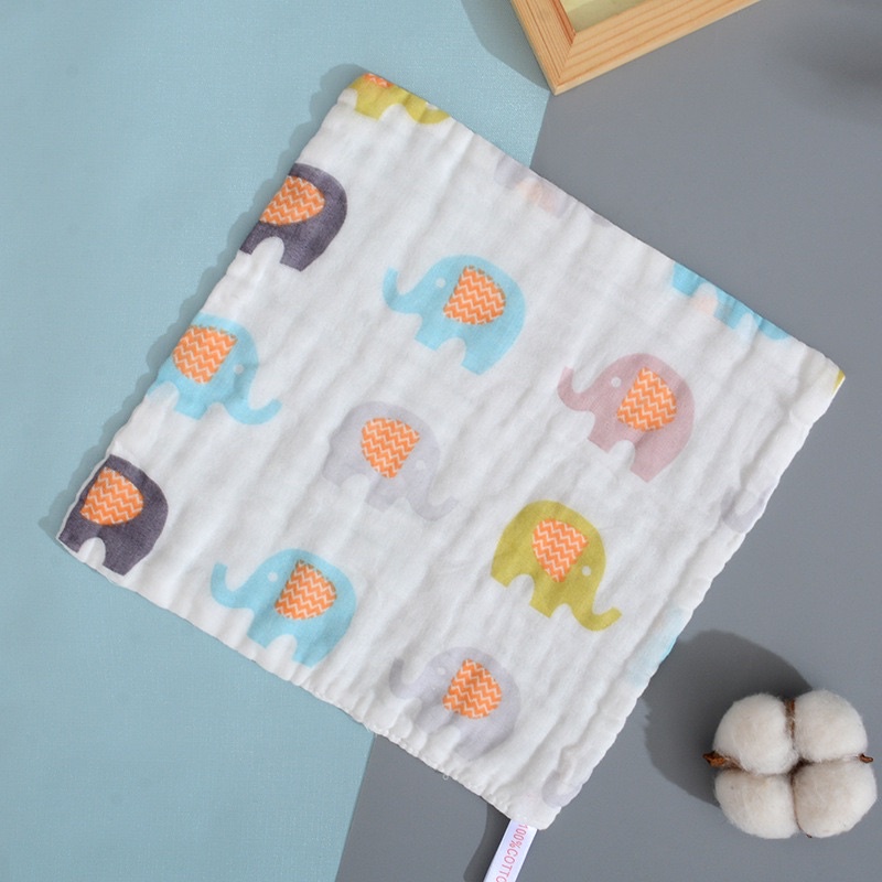 Set 5 khăn mặt xô 6 lớp Manny cho bé sơ sinh Khăn sữa bé trai bé gái