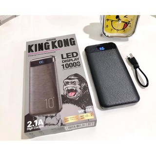 Sạc dự phòng mini 20000 10000 mah chính hãng giá rẻ tốt nhất KINGKONG (WP 166, WP 168) Lala17