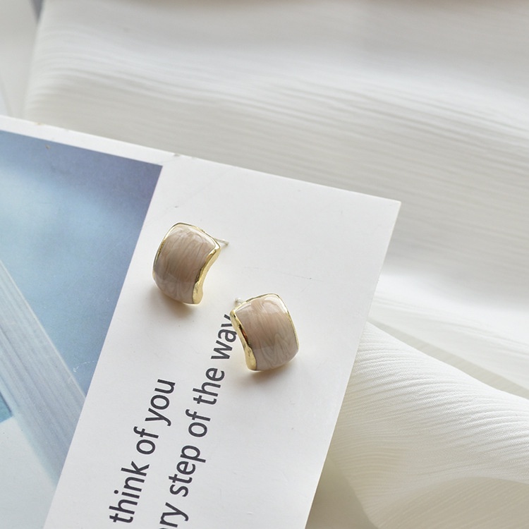 Khuyên tai kẹp không bấm lỗ chốt cố định K098 bằng hợp kim mạ vàng hình chữ C dáng ngắn Leous Accessories