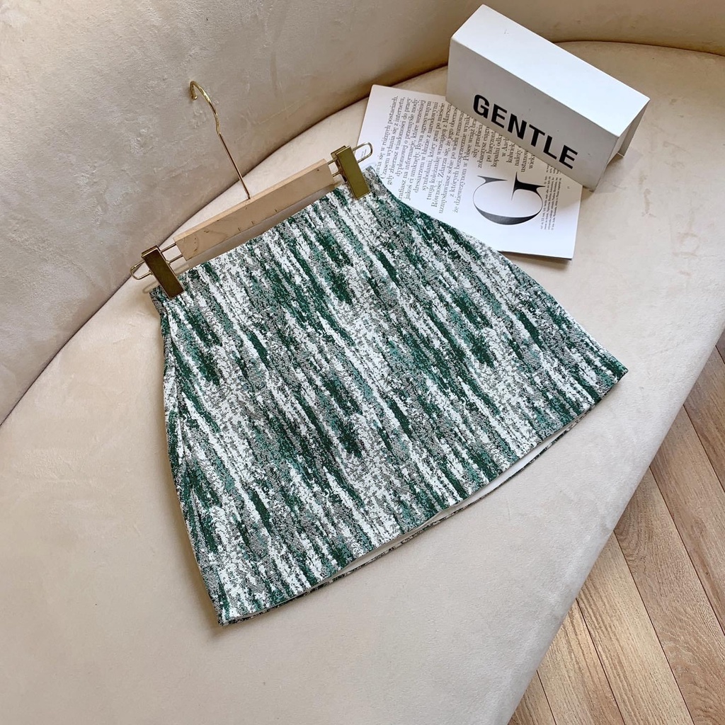 ZUKY CLOTHING - Chân váy chữ A chất liệu Bố gấm phù hợp đi tiệc đi chơi