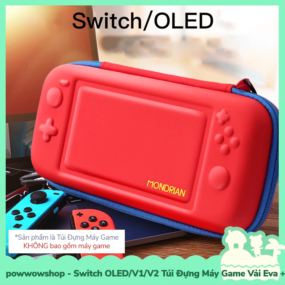 [Sẵn VN - Hỏa Tốc] OLED / Switch V1/V2 Túi Đựng Máy Game Eva+Pu Cho Máy Game Cầm Tay Nintendo Switch Oled/V1/V2 Red Blue
