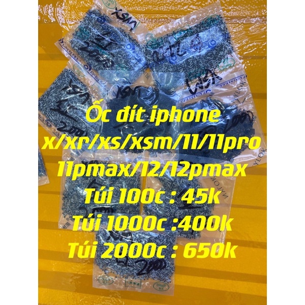 Ốc đít iphone x/xs/xsmax/11/12/11pro/11promax/12pro/12promax đủ màu