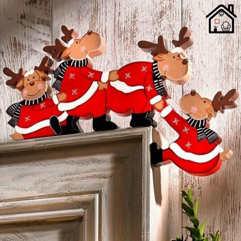 Phụ Kiện Trang Trí Giáng Sinh Hình Ông Già Noel Tuần Lộc Vui Nhộn