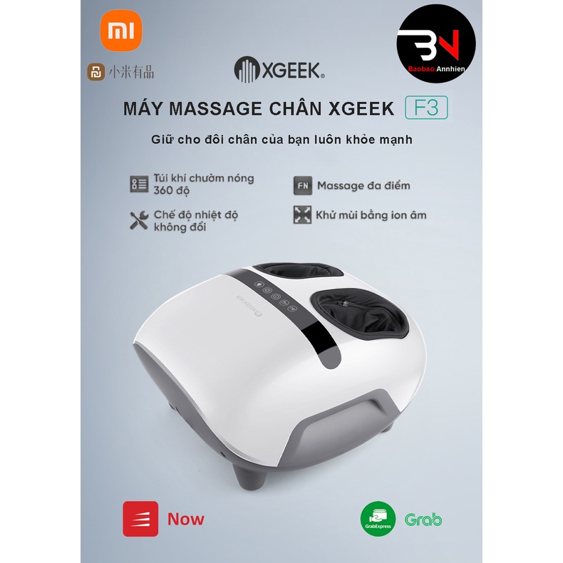 Máy massage bấm huyệt Xiaomi XGEEK F3 - XGEEK F5 - mát xa chân 360 độ - Bảo hành 6 tháng