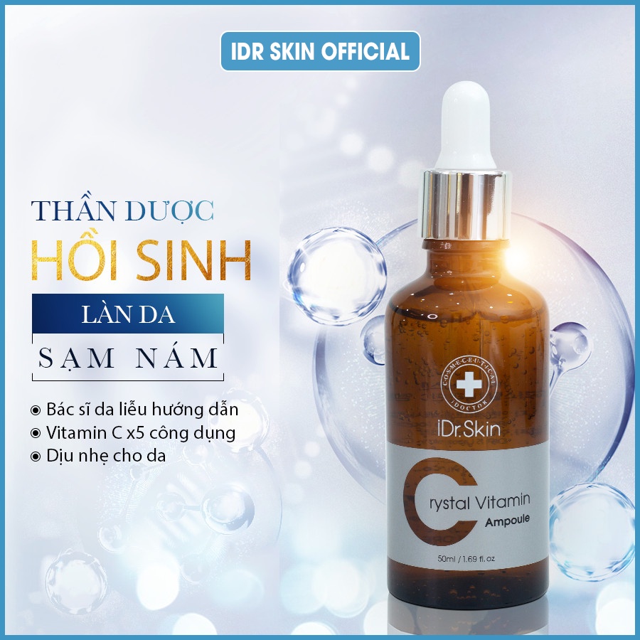 Tinh chất Vitamin C IDr Skin 50ml giúp loại bỏ nám, tàn nhang, xạm da...