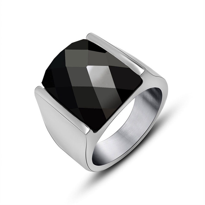 Personality Fashion Ruby Diamond Reflective Men and Women Ring Jewelry