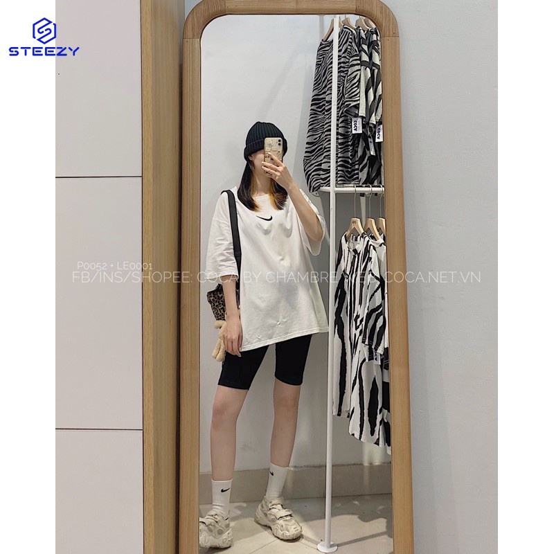 [LE0001]☑️ Quần biker leggings ngố thun cotton co giãn Thái loại 1 (Có sẵn/ảnh thật)