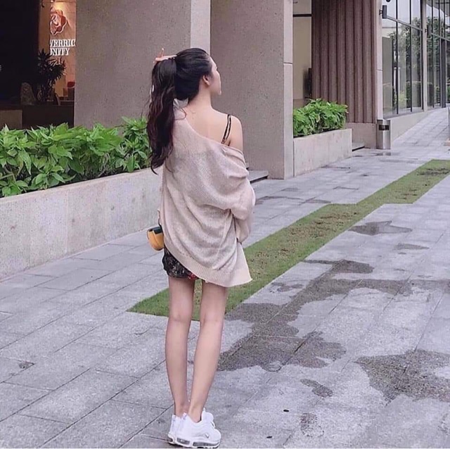 Áo khoác Cardigan mỏng khoác đi biển phong cách Hàn Quốc